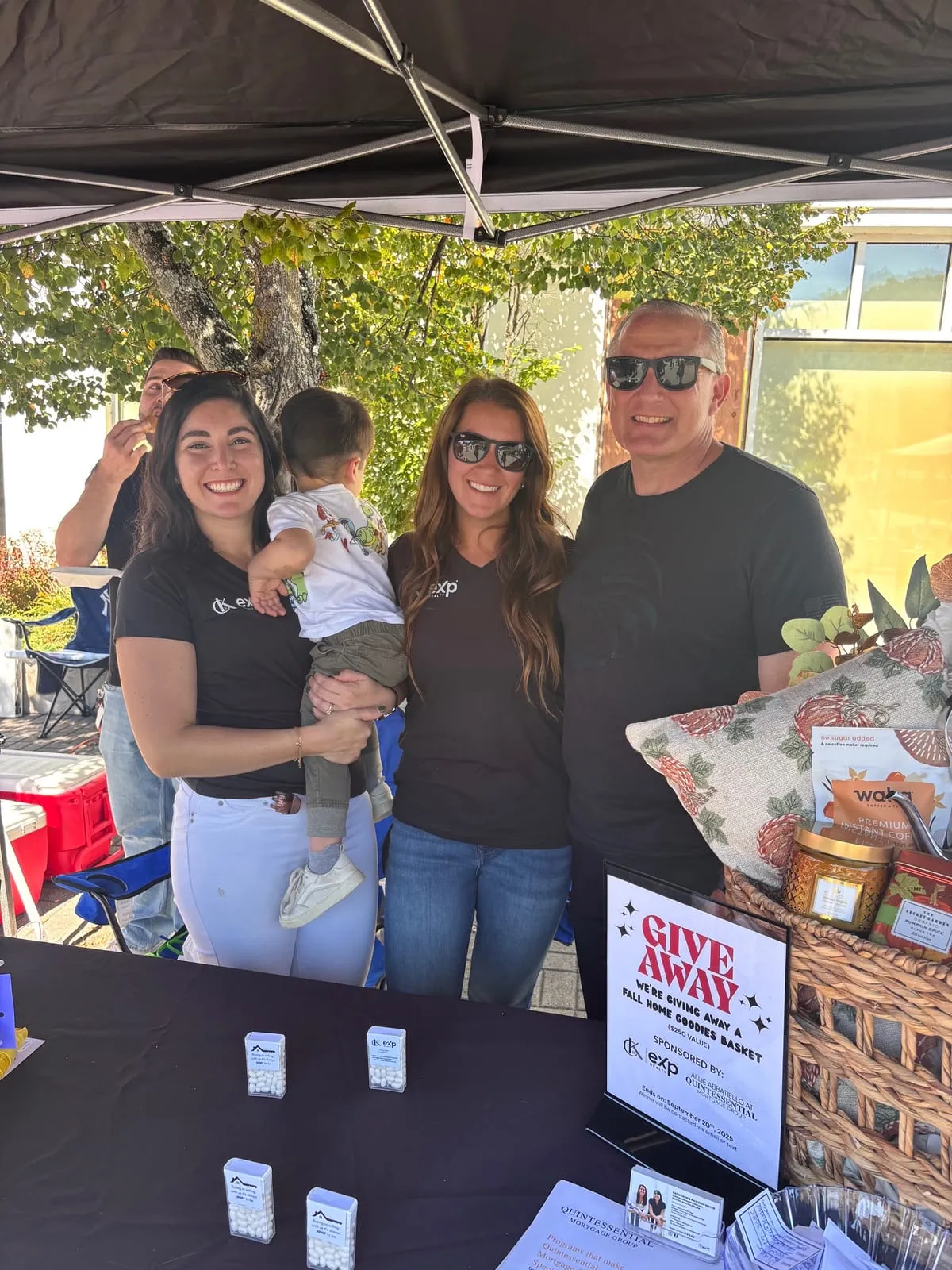 The CK Team and Michael Riger of Federal Union Bank at a Celebrate Somers booth