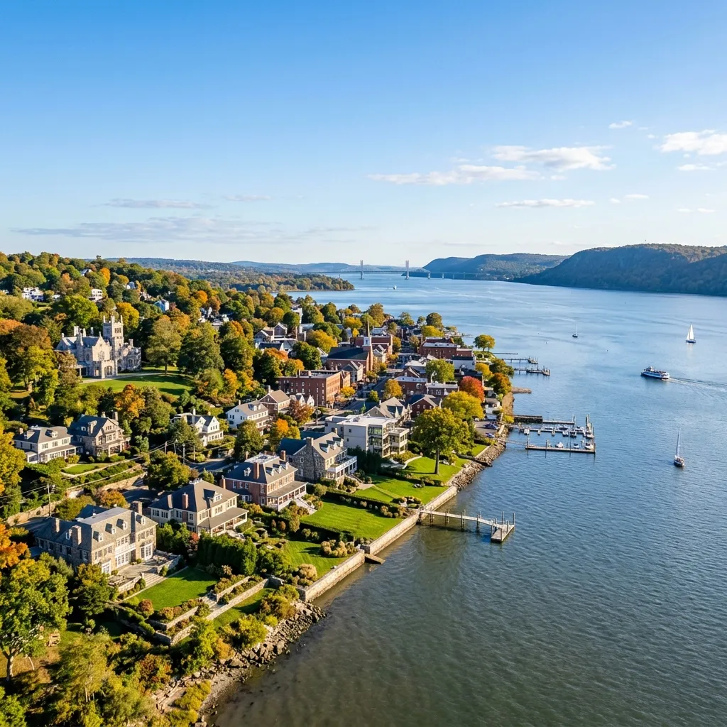 Hudson River town along the Westchester shoreline